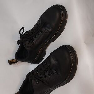 Dr. Martens Black Leather Flats